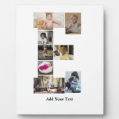 デザイン独自のレターEフォトコラージュ フォトプラーク (正面)