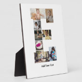 デザイン独自のレターEフォトコラージュ フォトプラーク (側面)