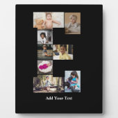 デザイン独自のレターEフォトコラージュ フォトプラーク (正面)