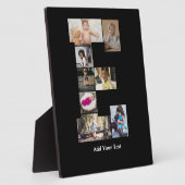 デザイン独自のレターEフォトコラージュ フォトプラーク (側面)