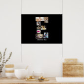 デザイン独自のレターEフォトコラージュ ポスター (キッチン)