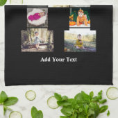 デザイン独自のレターHフォトコラージュ キッチンタオル (折り畳み)