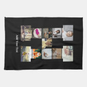 デザイン独自のレターHフォトコラージュ キッチンタオル (横)