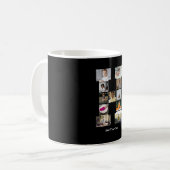 デザイン独自のレターHフォトコラージュ コーヒーマグカップ (正面左)