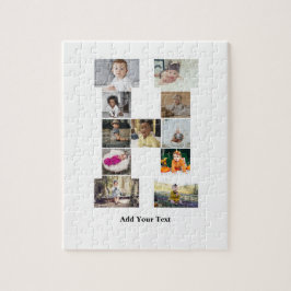 デザイン独自のレターHフォトコラージュ ジグソーパズル