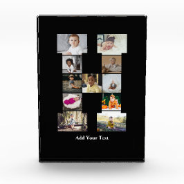 デザイン独自のレターHフォトコラージュ フォトブロック