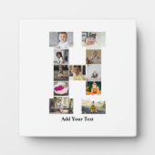 デザイン独自のレターHフォトコラージュ フォトプラーク (正面)