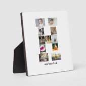 デザイン独自のレターHフォトコラージュ フォトプラーク (正面)