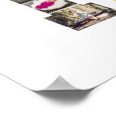 デザイン独自のレターHフォトコラージュ ポスター (角)