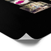 デザイン独自のレターHフォトコラージュ ポスター (角)