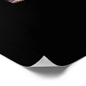 デザイン独自のレターHフォトコラージュ ポスター (角)