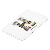 デザイン独自のレターHフォトコラージュ マグネット (左側)