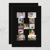 デザイン独自のレターHフォトコラージュ 案内状 (正面/裏面)