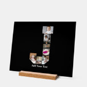 デザイン独自のレターJフォトコラージュ アクリルサイン (傾斜)