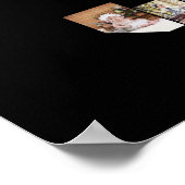 デザイン独自のレターJフォトコラージュ ポスター (角)