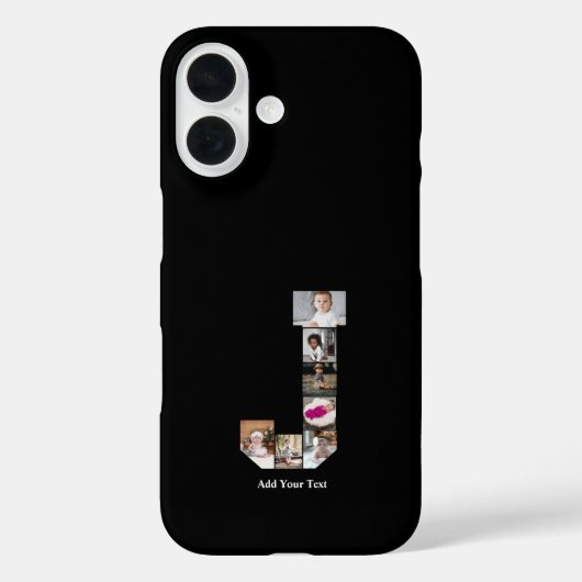 デザイン独自のレターJフォトコラージュ Case-Mate iPhoneケース (裏面)