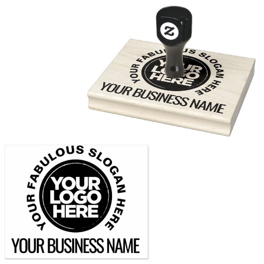 デザイン独自のロゴモダンラバーインクスタンプ ラバースタンプ (押印)