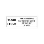 デザイン独自のロゴ名アドレスラバースタンプ ラバースタンプ (インプリント)