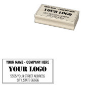 デザイン独自のロゴ名アドレスラバースタンプ ラバースタンプ (押印)