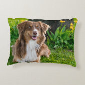 デザイン独自の両面フォト アクセントクッション (裏面)