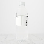 デザイン独自の会社ボトルラベルテンプレート ペットボトルラベル (裏面)