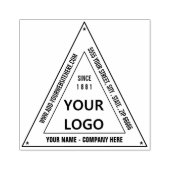 デザイン独自の住所の三角形のゴム印 ラバースタンプ (インプリント)