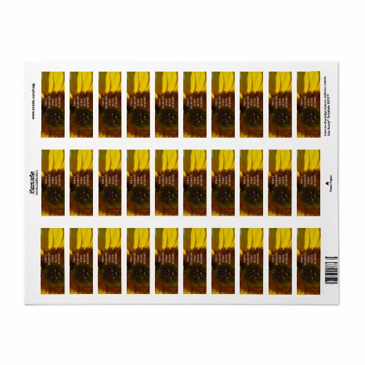 デザイン独自の住所 シール (フルシート)