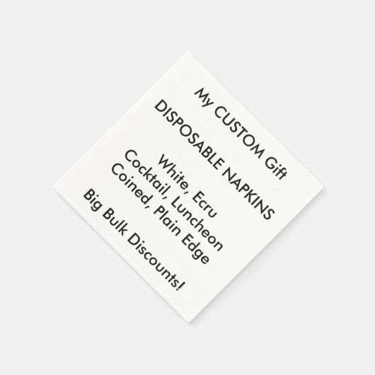 デザイン独自の使い捨てカスタム紙ナプキンス スタンダードカクテルナプキン (角)