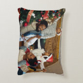 デザイン独自の写独身の真 アクセントクッション (裏面(縦))