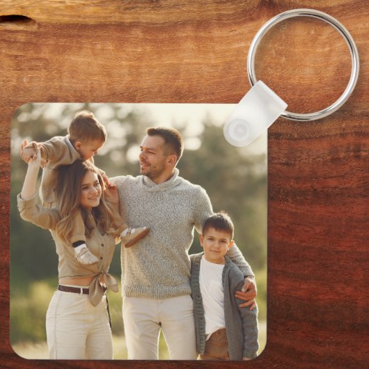 デザイン独自の写独身の真 キーホルダー (裏面)