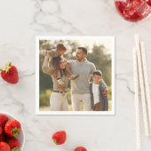 デザイン独自の写独身の真 スタンダードカクテルナプキン (インサイチュ)