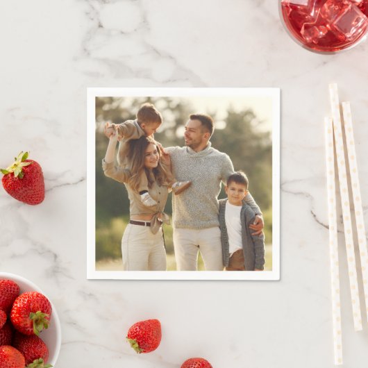 デザイン独自の写独身の真 スタンダードカクテルナプキン (インサイチュ)