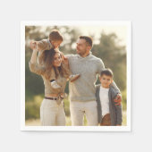 デザイン独自の写独身の真 スタンダードカクテルナプキン (正面)