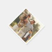 デザイン独自の写独身の真 スタンダードカクテルナプキン (角)