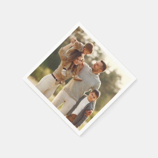 デザイン独自の写独身の真 スタンダードカクテルナプキン (角)