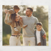 デザイン独自の写独身の真 スパークリングワインラベル (シングルラベル)