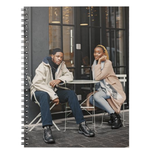 デザイン独自の写独身の真 ノートブック (正面)