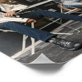 デザイン独自の写独身の真 ポスター (角)