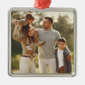 デザイン独自の写独身の真 メタルオーナメント (正面)