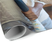 デザイン独自の写独身の真 ラッピングペーパー (ロールコーナー)