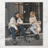 デザイン独自の写独身の真 ワインラベル (シングルラベル)