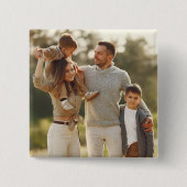 デザイン独自の写独身の真 缶バッジ (正面)