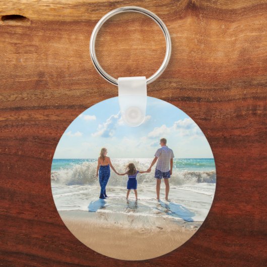 デザイン独自の写真キーチェーンギフトパーソナライズされたセット キーホルダー (正面)
