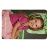 デザイン独自の写真パーソナライズされたマグネットテンプレート マグネット (横)