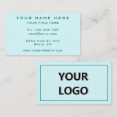 デザイン独自の名刺の色の選択 名刺 (正面/裏面)