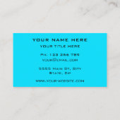 デザイン独自の名刺の色を選択 名刺 (裏面)