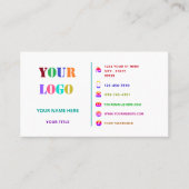 デザイン独自の名刺フォントと色 名刺 (正面)