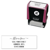 デザイン独自の名前の住所スタンプテンプレート セルフインキングスタンプ (インサイチュ)