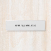 デザイン独自の名前をカスタムするドアサインテンプレート サインプレート (正面)