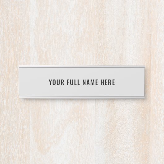 デザイン独自の名前をカスタムするドアサインテンプレート サインプレート (正面)